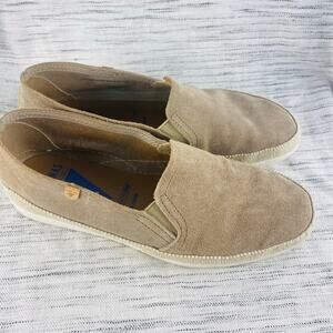 Verbenas Grey Taupe Casual Slip On Suede Loafers‎ Size 38/7.5 Minimalist Capsule